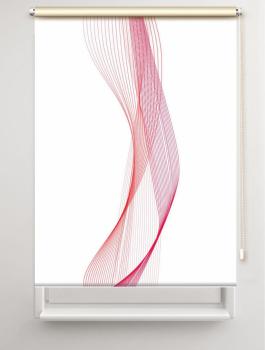 Rollo Stream two red, Rollo, Motivrollo, Rollo mit Druck, Fotorollo, bedrucktes Rollo, Fensterrollo,verdunkelndes Rollo, Sonnenschutz Rollo